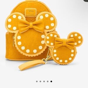 Loungefly Pumpkin Spice Scented Backpack and Pouch Set